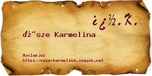Ősze Karmelina névjegykártya